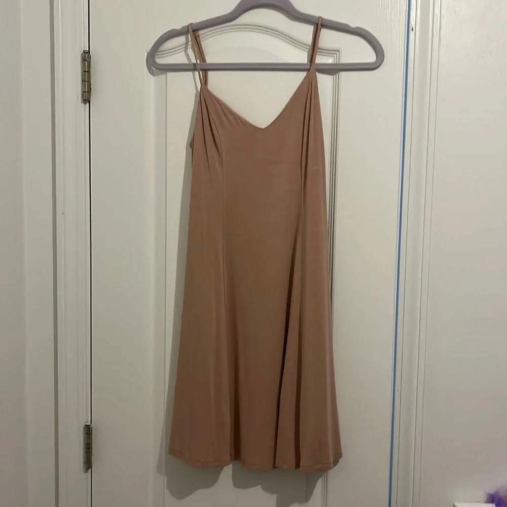 HYFVE open back tan dress - Picture 1 of 2